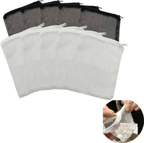 Vista 8 de 5 bolsas de medios de filtro de tanques, bolsa de medios de acuario, bolsas de filtro de acuario, bolsas de filtro de malla para pecera
