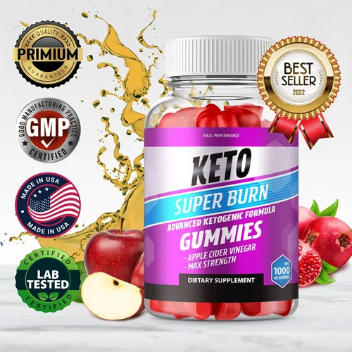 Vista 8 de IDEAL PERFORMANCE Paquete de 2 gomitas Ketos Super Burns Super Burns Ketos Superburn ACV Gummies Ketos ACV Super Burns Gummy Bears (120 gomitas)