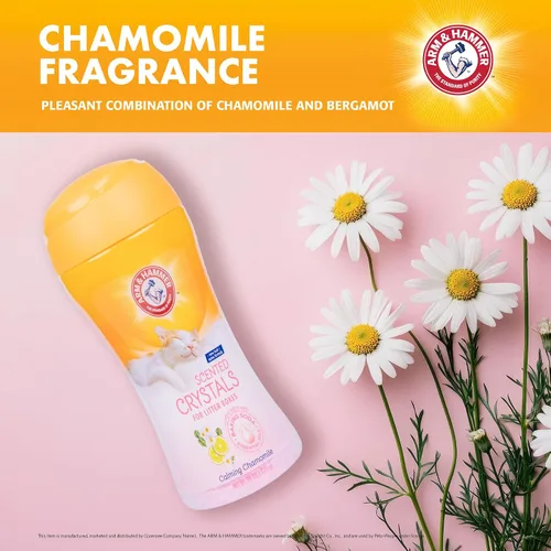 Vista 4 de Arm & Hammer Cristales Perfumados para Cajas de Arena para Mascotas, Manzanilla Calmante, Calma el Estado de Ánimo con Cada Uso; Cristales