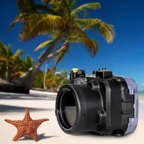 Vista 8 de Seafrogs - Carcasa impermeable para Sony A6300 (130 pies/131.2 ft) para cámara subacuática (carcasa + filtro rojo)