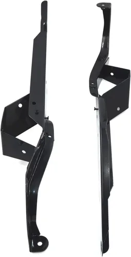 Vista 9 de Soportes de soporte de carenado delantero negro resistente para Harley Touring 93-13 [P/N: TGHD-FMS002-BK]