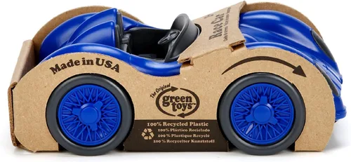 Vista 5 de Autos de carreras Green Toys, color azul