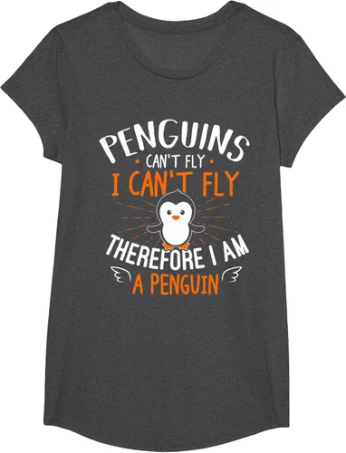 Vista 50 de Penguins Can't Fly Shirt - Camiseta de regalo para amantes de los pingüinos, Azul Azul Marino
