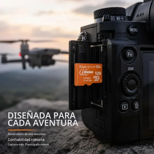 Vista 6 de NEWEGG Tarjeta microSDXC A1, velocidad de lectura de hasta 100 MB/s, 128 GB para cámaras, drones y teléfonos inteligentes Android, 4K UHD U3 V30