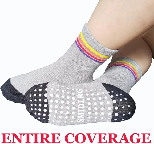 Vista 2 de Calcetines tobilleros con agarre para niños y niñas 1-33-55-7T