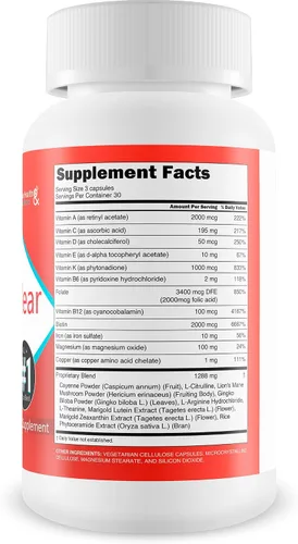 Vista 2 de Pro VisiClear For Eyes - Suplemento de visión enriquecido con vitamina A - Apoyo a base de vitaminas para apoyar la visión naturalmente