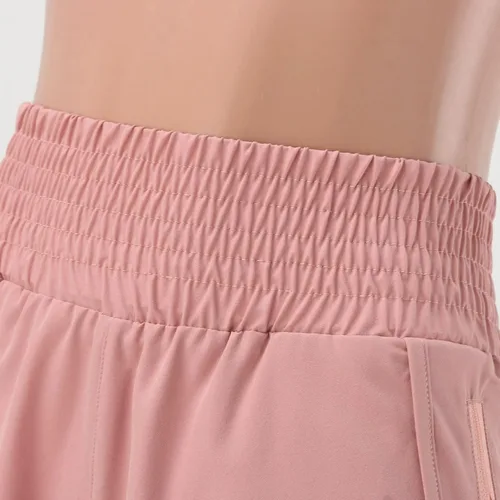 Vista 8 de Sport Work Out Shorts High Waist Sporty Bicycle Womens Hiking Shorts High Waisted Trousers High Rise Cargo Shorts Pink