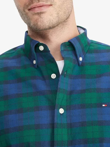 Vista 5 de Tommy Hilfiger Camisa de sarga de manga larga con botones para hombre en corte clásico