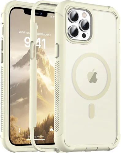 Vista 116 de jaroco - Funda magnética compatible con MagSafe para iPhone 11 de 6.1 pulgadas; protección de grado militar contra caídas, de doble capa