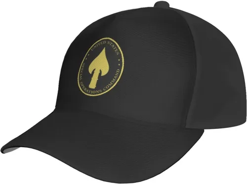Vista 2 de United States Special Operations Command Insignia Gorra de béisbol para hombre y mujer, gorra de béisbol ajustable, informal, transpirable