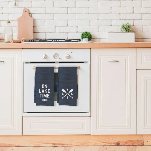 Vista 3 de IWXYI Lake Life - Juego de 4 toallas de cocina decorativas, 16 x 24 pulgadas, toallas de mano para decoración de casa de lago