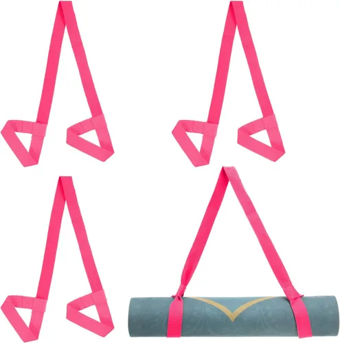 Vista 9 de PATIKIL Correa de esterilla de yoga, correas ajustables para esterilla de yoga, correas de transporte de algodón antideslizante soporte
