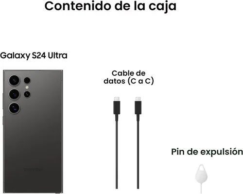 Vista 8 de Samsung Galaxy S24 Ultra 5G 512GB Titanio Negro - AT&T (renovado)