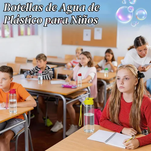 Vista 5 de mwellewm Botellas de agua a granel paquete de 24, botellas de agua de 6