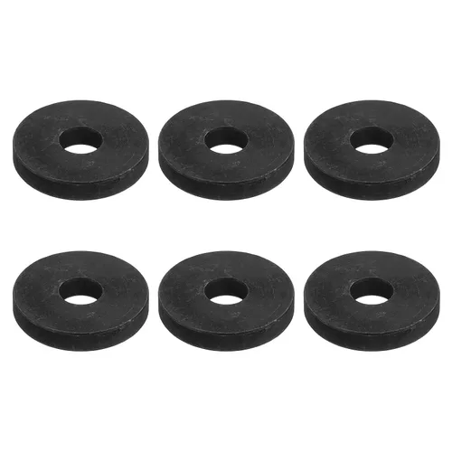 Vista 38 de Uxcell Arandela plana de acero al carbono para pernos M8, 10 piezas M8 x 16 x 1.5mm, aleación de acero negro oxidado de grado 8.8, sujetadores