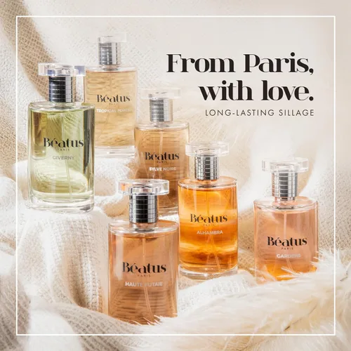 Vista 4 de Beatus Paris Sylve Noire - Colonia de lujo para hombres - Fragancia de larga duración con notas de bergamota, manzana verde, sándalo y aroma a