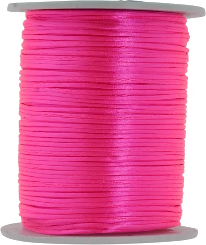 Vista 68 de Mandala Crafts Cordón de satén de cola de rattail de 0.02 in para nudos chinos de macramé