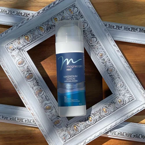 Vista 3 de MG12 THE POWER OF MAGNESIUM MagneCalm Loción de descanso con melatonina, lavanda y manzanilla - Loción de mangesio para un descanso tranquilo, 5