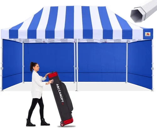 Vista 23 de ABCCANOPY - Tienda de campaña con dosel de primera calidad, sombra instantánea comercial, 10 x 15, serie premium, gris