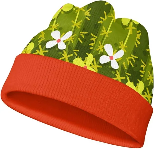 Vista 19 de AmzPrint Gorro térmico de invierno con estampado de lunares blancos y fresas rosadas, talla única