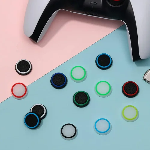 Vista 5 de 20 empuñaduras analógicas de control de palanca de mando de rendimiento compatibles con PS5, PS4, Xbox One, Xbox Series XS Controller Joystick Grips