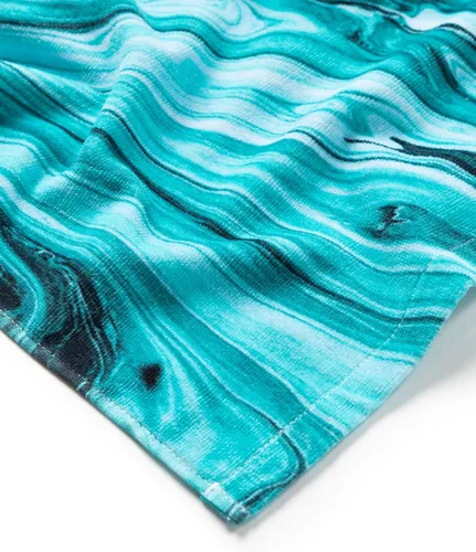 Vista 3 de LEUS Toalla de playa ecológica – 100% algodón certificado de origen sostenible, suave, súper absorbente, secado rápido, para playa, piscina Resina