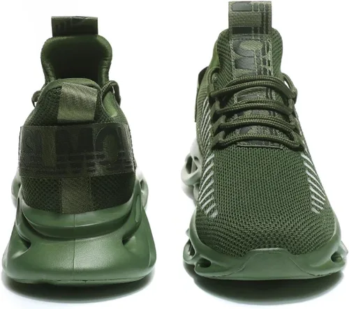 Vista 6 de GSLMOLN - Zapatos de deporte para hombre, transpirables, ultra ligeros, casuales, deportivos, de moda, para gimnasio, sin cordones