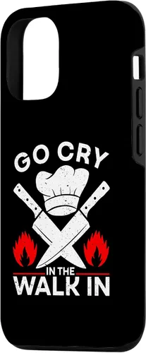 Vista 2 de iPhone 15 Go Cry In The Walk In, divertida funda de chef de cocina