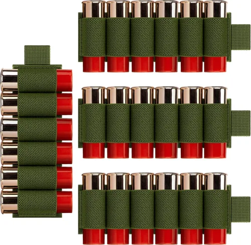 Vista 9 de 4 Pack Tactical Outdoor 6 Round Shotgun Shell Holder Ammunition Pistol Bullet Reload Holder with Adhesive Backing Sticker