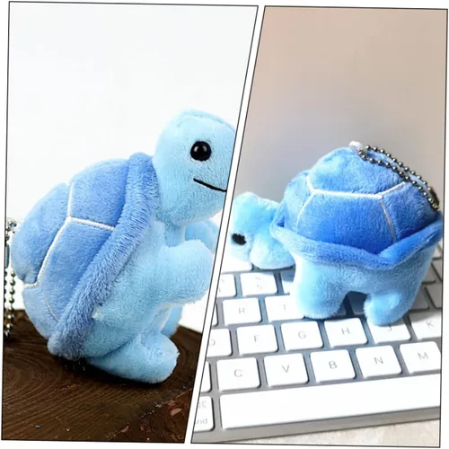 Vista 7 de Vaguelly Colgante de tortuga, llavero de tortuga, colgante de mochila Kawaii con animales esponjosos, adorno de recuerdo