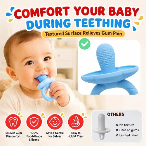Vista 5 de Miaowoof Moldes de paletas para bebés con palillos, 8 cavidades de silicona para hacer paletas de hielo para bebés leche materna para alivio