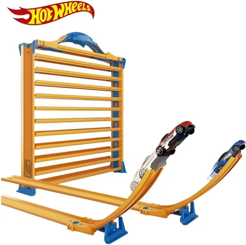 Vista 3 de Hot Wheels Rack N' Track Almacenamiento para 44 coches u otros juguetes - vitrina, caja de exhibición, estuche de coleccionista, caja