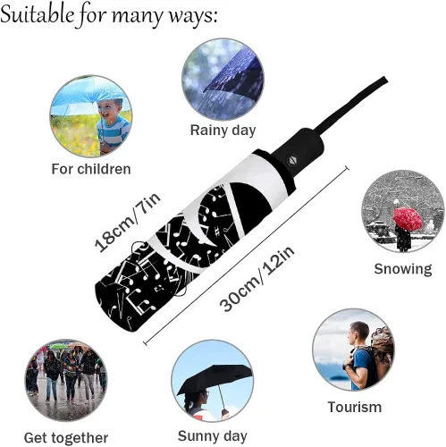 Vista 4 de DHDM Fully-automatic Parasol Umbrella Eight Strand Umbrella Foldable Rain Outdoor Umbrella