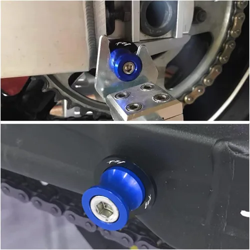 Vista 5 de Bobina de basculante de aluminio para motocicleta, tornillos deslizantes de soporte de 0.236 in para Yamaha FZ1 FZ 1 FZ-1 2006 2007 2008 2009 2010