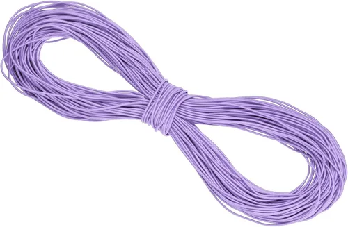 Vista 50 de PATIKIL Cuerda elástica elástica de 109 yardas (328.1 ft), cuerda elástica pesada de 0.059 in, albaricoque para manualidades, correas de gancho