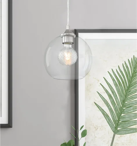 Vista 4 de Westinghouse 5268020 - foco LED regulable de 5,5 W (equivalente a 40 W), vidrio cortado G25, filamento transparente, 6 unidades, base mediana