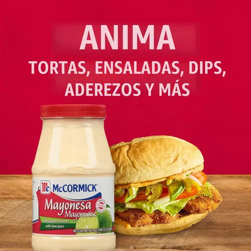 Vista 6 de McCormick Mayonesa (mayonesa) con jugo de lima, 28 fl oz