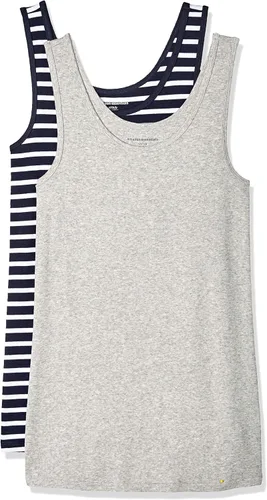 Vista 38 de Amazon Essentials - Camiseta sin mangas de corte entallado para mujer Aqua Blue/French Blue