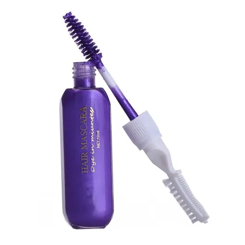 Vista 8 de Rímel temporal para el cabello, lavable, temporal, tinte para el cabello, tiza para el cabello, tinte instantáneo no tóxico (azul+verde)