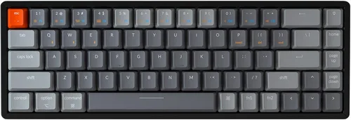 Vista 9 de Keychron Teclado compacto K6 de 68 teclas, teclado mecánico inalámbrico Bluetooth/con cable con marco de aluminio retroiluminado LED RGB compatible