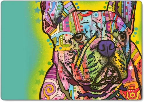 Vista 2 de Head Case Designs Calcomanía de vinilo con licencia oficial de Dean Russo Buldog Francés Animales compatible con Microsoft Surface Book 2