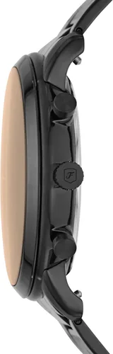 Vista 3 de Fossil Neutra - Reloj cronógrafo de cuarzo de acero inoxidable y cuero para hombre Pulsera negra/marrón
