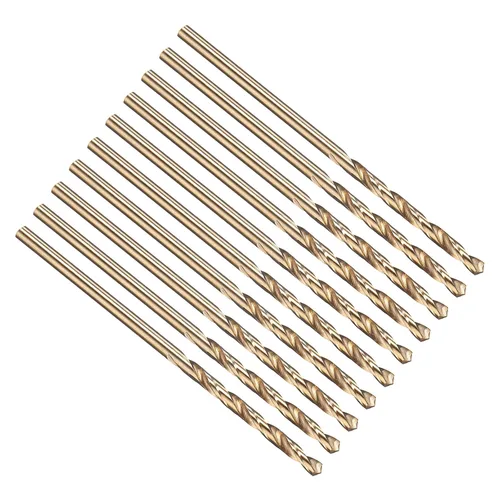 Vista 79 de PATIKIL Broca Jobber de 0.039 in, vástago recto M35 cobalto 5% acero de alta velocidad 135° acabado dorado para metal duro de acero inoxidable - 2