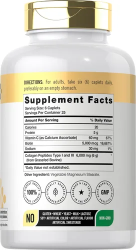 Vista 2 de Doctor's Way Complejo de colágeno 150 cápsulas con vitamina C y biotina