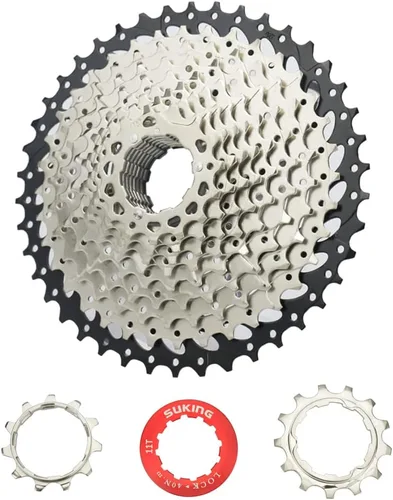 Vista 13 de CYSKY Casete de 11 velocidades 11-25T/11-28T/11-32T/11-36T/11-40T/11-42T/11-46T/11-50T/11-52T Compatible con Shimano/Sunrace/Sram Bike Freewheel