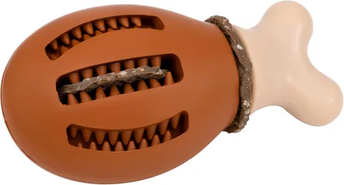 Vista 8 de PetSafe Busy Buddy Chompin' - Juguete de pollo para perros, anillo para masticar, sin BPA, de goma, perfumado, rompecabezas interactivo