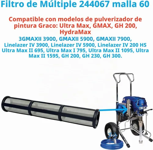 Vista 3 de 244067 60 filtros de colector de malla (244067 60 malla+244068 100 malla)