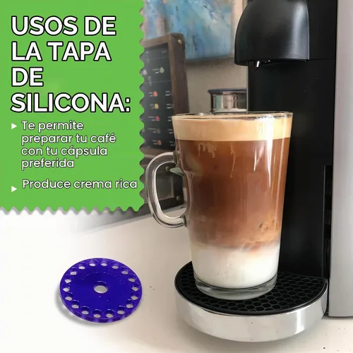 Vista 3 de My-Cap Juego de tapas y tapas reutilizables para cápsulas de café, compatibles con cápsulas Nespresso Vertuo, tapa y tapa de cápsulas de café