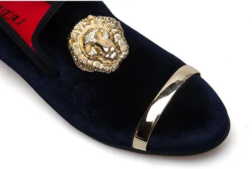 Vista 7 de JITAI Penny Mocasines de piel con forro para hombre