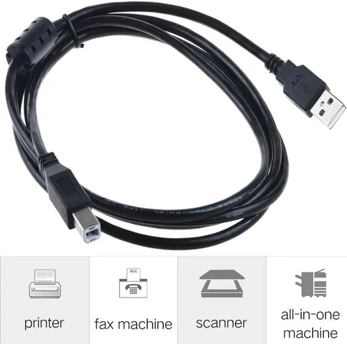 Vista 6 de Cable USB de 6 pies de repuesto para impresora térmica QL-700 QL-710W